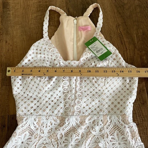 Lilly Pulitzer Adella Dress NWT Exotic Lace eyelet size 4 dress new with tags - Picture 9 of 11